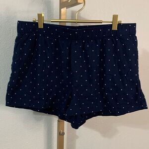Auden Dark Blue Sleepwear shorts with White Dots- Large